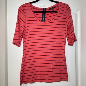 Green Envelope Boutique Women’s Striped Coral Top